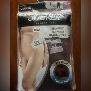 Jockey Essentials Seamfree High Waisted Thigh Slimmer - XL (44-46” hip), brown